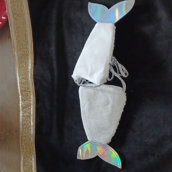 ⭐️3 For $10 ⭐️Mermaid tail sequined purse STARBURST SILVER - Picture 3 of 3